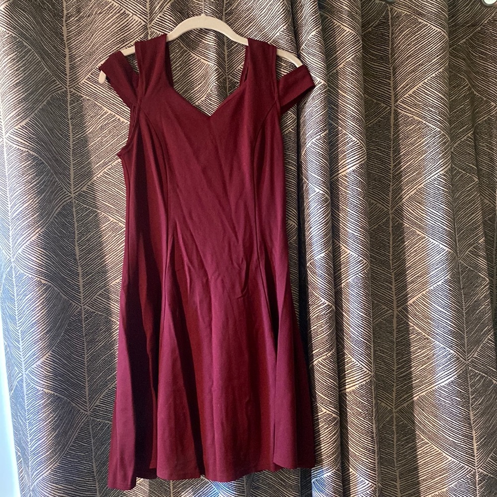 NWOT red fit and flare dress